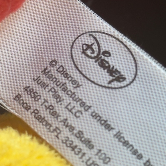 Disney Mickey Mouse Plush - Black, Red, Yellow - Picture 2 of 3